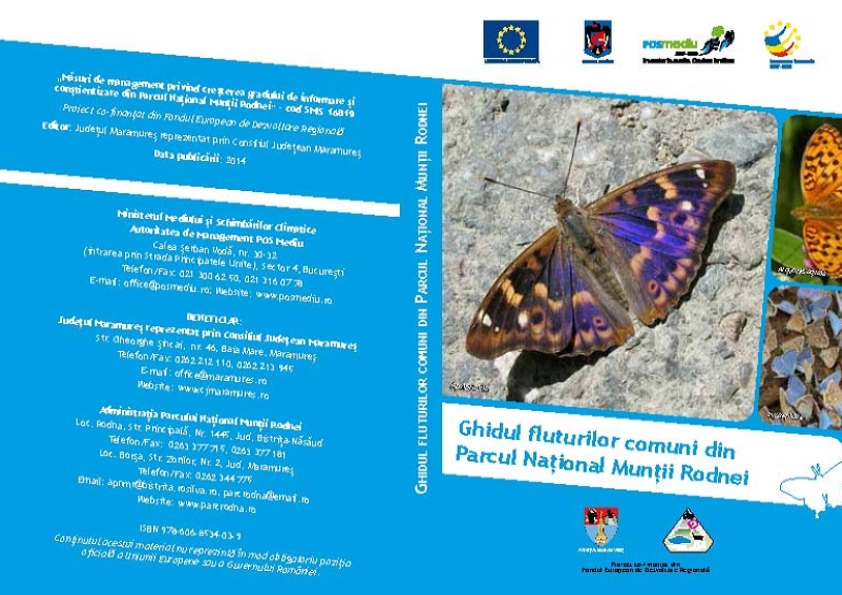 Cover of Ghidul fluturilor comuni din Parcul Național Munții Rodnei